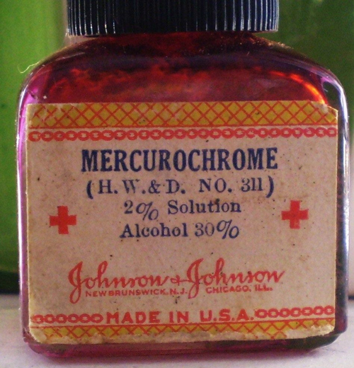 Mercurochrome bottle
