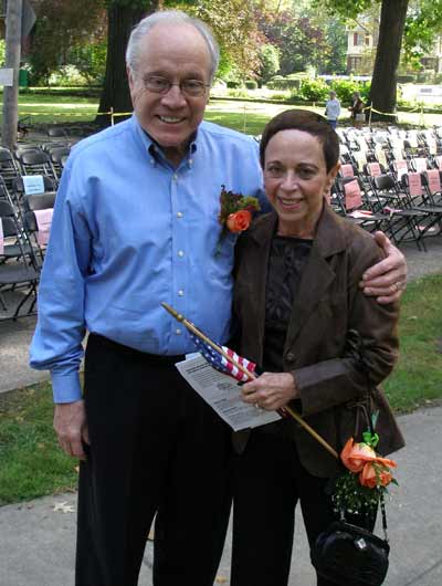 Burt and Judy Salzman at One World Day at the Hebrew Cultural Garden 9-30-2007