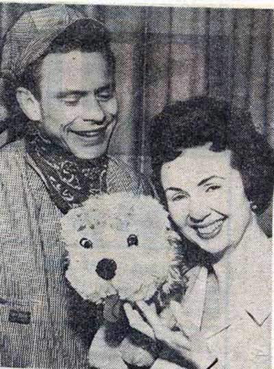 Captain Penny (Ron Penfound) with Miss Barbara