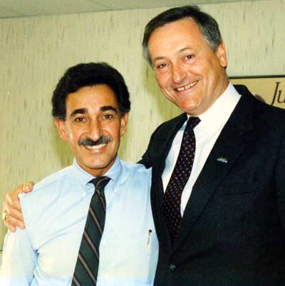 Larry Morrow with Ohio Governor Dick Celeste