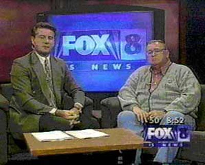Bill Martin and Neil Zurcher on TV set