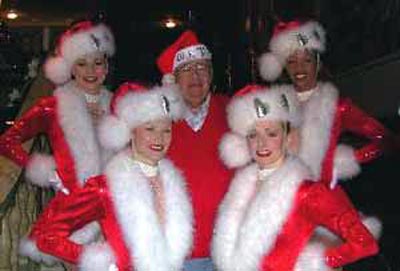 Neil Zurcher with Rockettes