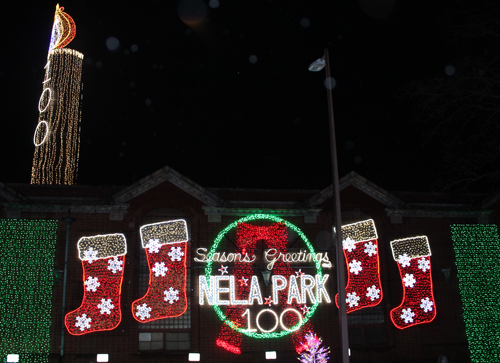 2024 GE Nela Park 100th anniversary Christmas lighting display