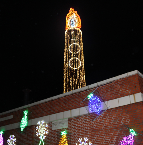 2024 GE Nela Park 100th anniversary Christmas lighting display Candle