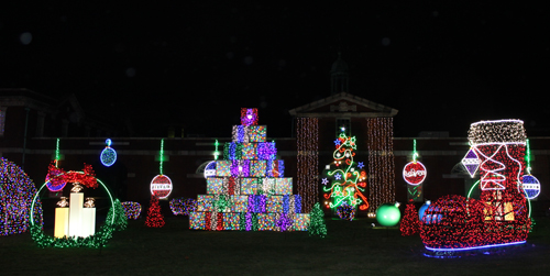 2024 GE Nela Park 100th anniversary Christmas lighting display