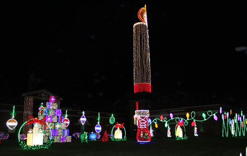 2024 GE Nela Park 100th anniversary Christmas lighting display