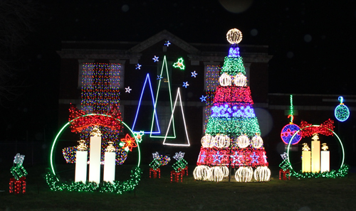 2024 GE Nela Park 100th anniversary Christmas lighting display