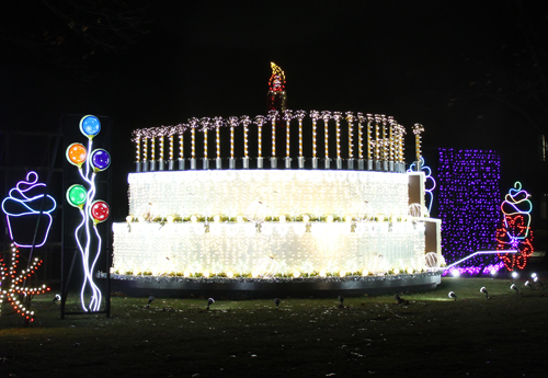 GE Nela Park 100th birthday cake display