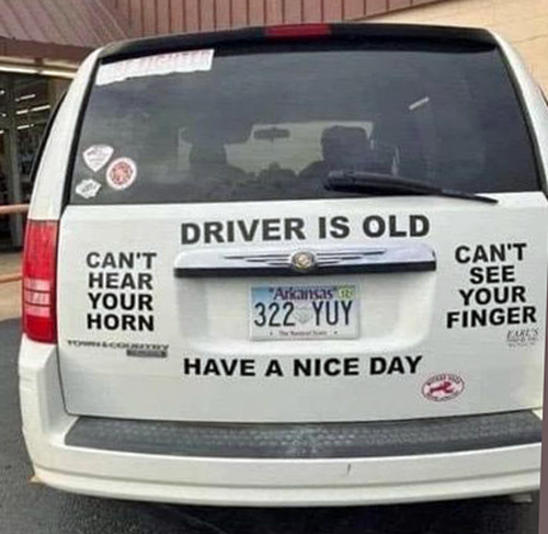 Old driver humor