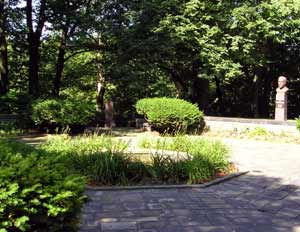 A view of the gardens